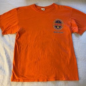 Kalik Beer of the Bahamas Tee - Men's SizeL Logo T Shirt Orange